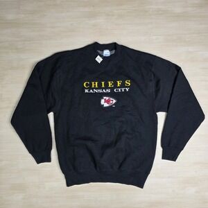 Vintage Salem Sportswear Kansas City Chiefs Embroidered Sweatshirt Size XL‎ NEW